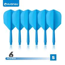 HUANQU 6 PIÈCES 2BA Plumes de fléchettes professionnelles universelles à filetage, Set de plumes de fléchettes d'une seule pièce, plumes de fléchettes professionnelles, anti-collision, ne se plient pas facilement, accessoires de fléchettes, manches de fléchettes universels 70 mm/75 mm/80 mm court/moyen/long, 8 options de couleurs - Multicolore - Voir 30