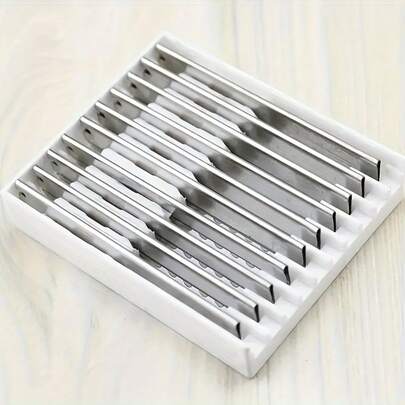 10pcs Safety Razor Blades, Stainless Steel Haircutting & Shaving Blades, Salon Professional Razor Refill Blades