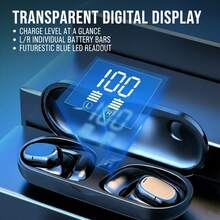 【真无线耳机】新款真无线耳机，音乐无线耳机，游戏情侣耳机，视频TWS HIFI深沉低音9D立体声高清通话耳机，适用于安卓智能手机，健身耳机，智能耳机，情人节礼物 - 彩色 - 查看 2