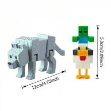Minecraft Anime Character Series Creeper, Ender Dragon, Steve, Iron Golem Decorative Toys - Multicolor - View 8