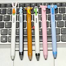 Bộ 6 bút bi có thể xóa, mực xanh 0.7mm, họa tiết động vật dễ thương, thiết kế xóa cạnh bên, rất đáng yêu cho học sinh, đồ dùng học tập. - Bộ - Xem 11