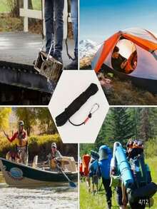 Ultra-Lightweight Cat-Shaped Rope - Extra Long Length And Ultra-Thin, Can Also Be Used As Tent Rope, Outdoor Clothing Drying Rope, Suitable For Exciting Outdoor Garden Adventures - Black - View 5
