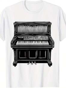 T-Shirt With Abstract Portrait Of An Artist - Style 4 - 查看 8