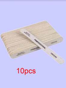 3/5/10/20/50pcs Nail Files, 100/180 Grit Sandpaper, Zebra Pattern Double-Sided Washable Coarse Files, Suitable For Removing Acrylic Nails And Extending Nails, Manicure Care Set, Salon & Home Use - Multicolor - View 13