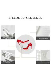 20 Pack Shoe Slots Organizer - Shoe Stackers, Space Savers 50%, 4 Levels Adjustable, Double Layer Holders For Closet, White - View 3