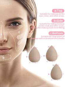 ronshadow 52pcs Deluxe Makeup Tool Set, Including 30pcs Makeup Brushes, Makeup Sponge, Makeup Sponges, Hair Bands, Eyelash Curler, Brush Cleaning Bowl, Complete Starter Kit For Beginners - Multicolor - View 7