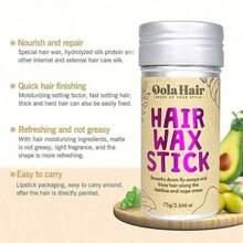 造型蜡棒，完美控制自然卷发或假发卷发和不对称发际线，不油腻，适合控制卷发和定型发际线，造型和塑形发蜡棒，滋养护理，男女皆宜，头发打蜡必备品 - 多色 - 查看 6