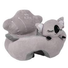 Sofá para sentarse para bebés, sofá de apoyo para sentarse para bebés, aspecto de dibujos animados para el hogar - Gris - Ver 4
