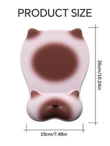 Miếng lót chuột hình mèo, băng đeo cổ tay cho bé gái, miếng lót chuột không mùi, chống trượt và chống bẩn bằng silicon, miếng lót bàn làm việc dễ thương. - Xem 8