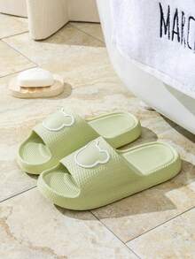 Men's Summer Slippers, Indoor Home Bathroom Shower Anti-Slip Quick-Dry Lightweight Casual Soft Comfortable Sandals, Suitable For Outdoor Wear - Green - View 3