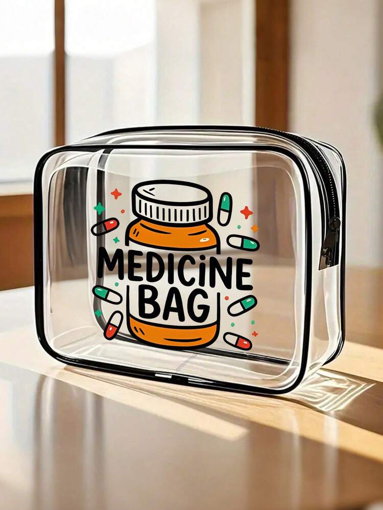 大容量高品质PVC旅行收纳袋，透明休闲包，男女通用，可用作化妆包/洗漱包/收纳袋等。这款便捷便携的小透明袋，配有拉链和提手，也可作为洗漱包使用，是旅行的理想之选。 - 彩色 - 查看 1