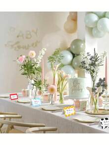 20/4pcs Cartoon Theme Folding Table Cards, Blank Tent Style Table Cards, Birthday Party/Baby Shower Decorations Folding Table Cards, 4 Style Theme Name Setting Cards Folding Table Place Cards, Suitable For Birthday Decorations Party Supplies, Cow, Cowboy, Blue Sky, Racing Pattern Cards - A - View 8