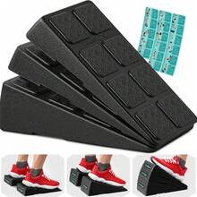 Slant Board Squat Wedge Block Set Of 35, 5 Stackable Angles Incline Board For Calf Stretching And Squats, 960 Lbs Capacity EPP Workout Blocks For Strength Training And Home Gym - C - View 8