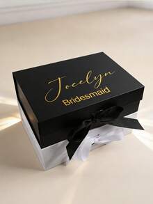 Customized Bridesmaid Gift Box, Empty Gift Box, Bridesmaid Box, Wedding Party Gift Box, Customized Wedding Party Box, Bridesmaid Proposal Gift Box - Multicolor - View 6