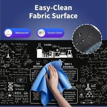 Extra Large Gaming & Office Mouse Pad  – Inspirational Quote About Science & Education Formulas Math Schematic Physics Equation, XXL Desk Mat With Durable Stitched Edges - 長方形 - 查看 4