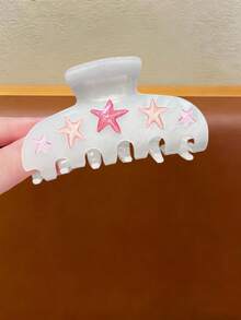 1 chiếc kẹp tóc hình quả anh đào hoạt hình tối giản thời trang dành cho thiếu nữ, phụ kiện tóc in hình ngôi sao thanh lịch, dễ thương và sống động. - Nhiều màu - Xem 5