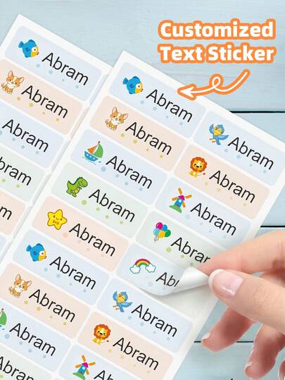 1-240pcs Custom Name Stickers - Personalized Name Labels, Waterproof & Oilproof Transparent Stickers, Reusable Name Tags, Perfect For Home Organization, Office Filing, Travel Gear Labeling, Sports Equipment Distinction, Party Favor Decoration, Strong Adhesive Residue-Free, Exquisite & Durable, Stylish, Long-Lasting Stickiness, Thoughtful Gift For Friends, Family, Colleagues, Sports Enthusiasts, Travel Lovers, Ideal For Daily Organization, Outdoor Camping, Group Activities