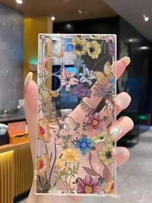 花朵图案创意彩色花卉手机壳，柔软保护套，兼容华为荣耀、Galaxy A04e/12/A13/A14/A34/A50/A52/A53/A54/S21/S22/S23/S24/S25/S25Ultra/S25FE/S26/S26 PLUS/S26 ULTRA/S26 EDGE、6A/7A/8A、12T/13T/15T/15T Pro等机型，国际版，非国内版。 - 無色 - 查看 5
