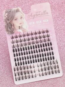 AYRMILLA 5-16mm 136簇大容量假睫毛仙女必备单簇假睫毛自然卷翘十字仿真单簇假睫毛专业睫毛嫁接工具眼妆工具全套假睫毛 - C - 查看 3