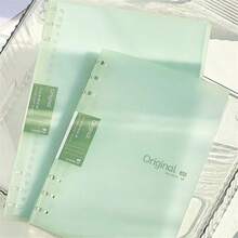 1本A5/B5三环活页笔记本，可拆卸活页本，高品质笔记本/记事本，适用于学生和办公用途 - 彩色 - 查看 10