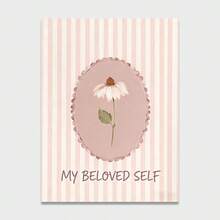 1PC MY BELOVEDSELF 无框墙画，粉色条纹海报，适用于家庭、卧室、厨房、客厅、浴室、酒店、咖啡馆和办公空间。 - 無框 - 查看 13