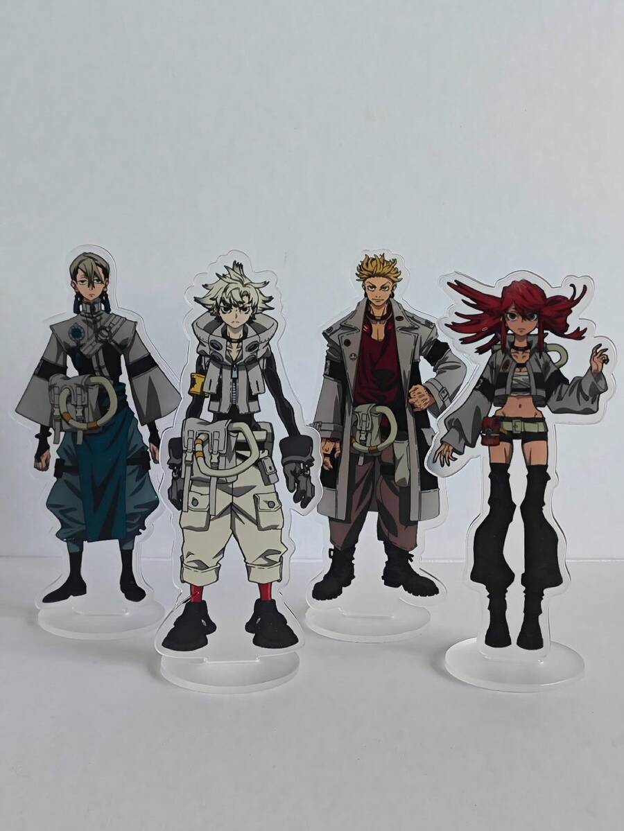 G A C H I A K U T A-Ryo/Rudo/Enjin/Zanka Anime Acrylic Standee - Action Figure Display, Desk & Home Decor Figurine Statue,Perfect Birthday Gift For Friends/Fans - Multicolor - View 1
