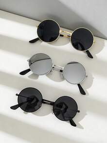 3 pares de gafas de moda para adolescentes, versátiles para uso diario - Multicolor - Ver 12