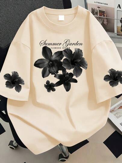 印花圆领大码女式休闲夏季T恤，时尚短袖，适合夏季度假、海滩、节日、春季、情人节、狂欢节、母亲节礼物；毕业季T恤；返校季服装；毕业典礼；女教师服装；夏季亲友聚会服装。适合日常穿着、外套、野餐、节日、海滩、派对、生日、聚会、舞蹈、学校、音乐节、度假、通勤、健身、婚礼、新年、春季上衣、女士夏季服装、女士节日服装