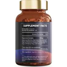 Magnesium Complex Capsules With Glycinate, Citrate, Malate, Taurate & Orotate | Multi-Source Magnesium Supplement | Vegan Non-GMO | 120 Count (2 Bottles) - 2 Bottles - 查看 7