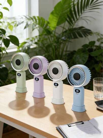 AOYI Handheld Fan Rechargeable, Portable Personal Hand Fan, 199 Wind Speed Adjustable, 500mAh Battery Powered, Desktop Fan, Summer Essentials For Travel Vacation Eyelash Makeup Home Office Apartment, For Men Women Mom Dad Students