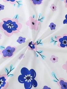 2026新款春季女童休闲印花翻领长袖开衫长裤睡衣套装，两件套，阻燃，四季皆宜 - 白色 - 查看 7