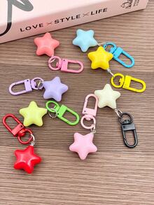 1 móc khóa hình ngôi sao nhiều màu dễ thương, mặt dây chuyền hình ngôi sao năm cánh dễ thương tự làm, quà tặng cho bạn bè và cặp đôi, phụ kiện ô tô có sẵn bán buôn, túi xách có móc khóa, ba lô cho trường học, phụ kiện Halloween theo phong cách Goth Y2k, ngày nhà giáo, dây đeo túi có ngăn đựng thẻ, phụ kiện ô tô, móc khóa Giáng sinh - Nhiều màu - Xem 4