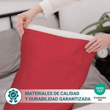 Ecommerc3 Pillowcase Pack Of 2, Cotton, 45x100 Cm, Flap Closure, Wide Variety Of Colors - 紅色 - 查看 4