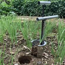 1件金属手持式移栽工具，播种器，耐用，有助于维护花园，挖掘种植穴，适用于播种、移栽幼苗、更换花卉土壤和其他园艺工作 - A - 查看 2