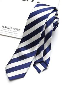 1pc Skinny Necktie, Suitable For Casual, Street, School, Daily Wear, Party, Gift - Multicolor - View 5