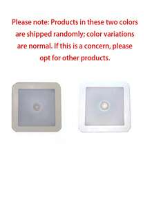 1 pieza Luz nocturna con sensor de movimiento, forma cuadrada para armario, gabinete, pasillo, lámpara con sensor para hogar inteligente - Blanco - Ver 8