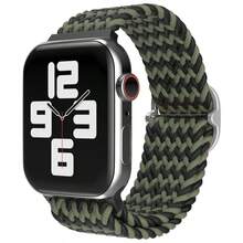 Woven Nylon Watch Strap For Apple Watch Band 44mm 40mm 45mm 49mm 41mm 38mm 46mm Sliding Buckle Type I_Watch Series SE 7 3 6 8 9 11 10 Ultra 2 Lightweight Replacement Strap - Multicolor - View 28
