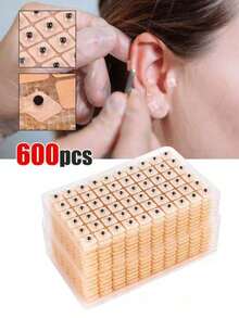 600/300/60pcs Ear Acupressure Stickers, Massage Seed Stickers For Relaxation And Acupoint Massage - Multicolor - View 10