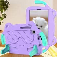 适用于 8.7 英寸至 11 英寸平板电脑的 EVA 保护套，带支架，兼容三星 A7lite、A9、A11、A11plus、A9plus、荣耀 11、iPad X8A 2024、MatePad 11、SE11、SE10.4、Pro10.8、Xpad 11、Megapad M10plus（第三代）10.6、M8（第四代）、M11、P11、P11Plus 等机型。 - 紫色 - 查看 2