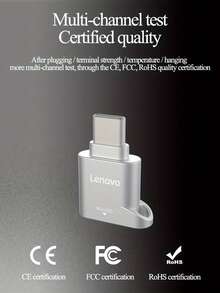 Lector de tarjeta micro SD Lenovo, Lector de tarjeta SD a USB C, Lector de tarjeta de memoria tipo C TF con adaptador USB C a USB, Lector de tarjeta OTG USB Mepsies para portátiles, MacBook, teléfonos Galaxy y talla grande - Ver 5