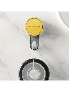 1 st återanvändbar sugkoppskrok - vattentät och kraftig väggkrok för badrum och kök - 2 st gul - Visa 6