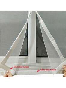 Màn chống muỗi từ tính màu trắng mới mùa hè, không cần khoan, lắp đặt nhanh chóng, di động và có thể tháo rời, tự dính dễ sử dụng. - trắng - Xem 7