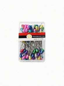 100 piezas de alfileres de posicionamiento coloridos hechos a mano, adecuados para coser y ropa de cama - fáciles de usar y duraderos - Multicolor - Ver 6