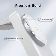 3-In-1 Foldable Magnetic Wireless Charger, Compatible With IPhone 17/16/15/14/13 Pro Max, S9/Ultra, 3/Pro, Simultaneous Fast Charging, Desktop Stand - White - View 4