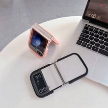 Compatible With Samsung Galaxy Z Flip 7 Phone Case, Minimalist Diamond-Shaped Transparent Phone Case, Phone Protection, Smooth Phone Case, High-Quality Material, Perfect Choice For Gifting Or Personal Use, Compatible With Samsung Galaxy Z Flip 6/Galaxy Z Flip 5/Galaxy Z Flip 4/3 - Multicolor - View 5