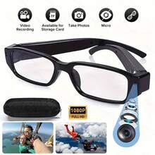 配备人工智能的智能眼镜，支持视频录制；高清眼镜，内置64GB存储卡；男女通用，可更换近视镜片，并配备1080P摄像头。 - 查看 2