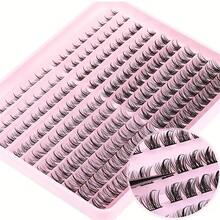 220pcs Natural Look Cluster Eyelashes Kit - 8-16mm D Curl, Hypoallergenic DIY Lash Extensions For A Fluffy & Voluminous Look - C - View 4