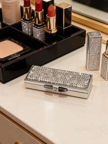 Hộp đựng thuốc nạm kim cương sang trọng và thời trang, hộp đựng thuốc lấp lánh, hộp đựng vitamin mini dạng ngăn di động, nhỏ gọn và tinh tế, đa chức năng, hộp đựng trang sức, thích hợp cho đi lại hàng ngày, du lịch, nghỉ mát, mua sắm, làm quà tặng cho bạn bè và gia đình, quà tặng Ngày của Mẹ, quà tặng Ngày Nhà giáo, quà tặng mùa tựu trường, quà tặng tiệc tùng lấp lánh. - Nhiều màu - Xem 5