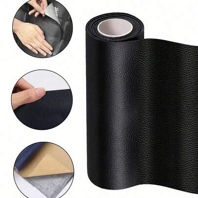 1 cuộn băng keo sửa chữa da, miếng vá da tự dính phù hợp cho ghế sofa, ghế da, ghế xe hơi, v.v., bộ dụng cụ sửa chữa vết rách da, phục hồi da tự dính, có thể cắt tỉa, thích hợp cho khách sạn/nhà hàng/văn phòng/không gian thương mại cũng như nhà máy và cửa hàng.