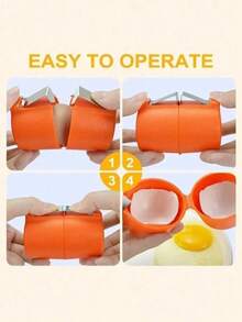 1个鸡蛋分离器/切蛋器，方便的早餐和晚餐用品，派对必备品 - 彩色 - 查看 7